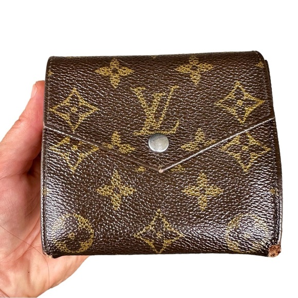 LOUIS VUITTON Vintage Monogram Logo Elise Trifold Wallet - Picture 15 of 16